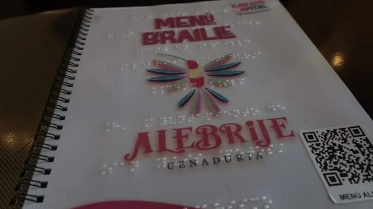 Menús en braille